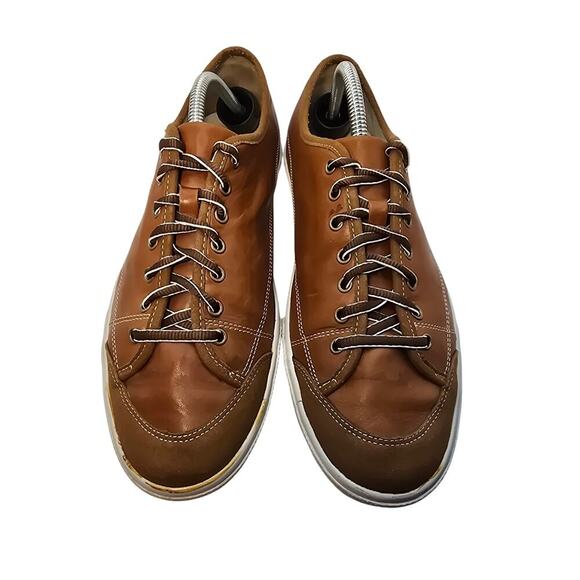 Cole Haan K-10 Low Profile  Brown Leather Sneakers Nike Air Soles Mens 10.5 - Picture 3 of 9